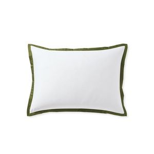 Pair of Serena and Lily standard pillow shams in color grove